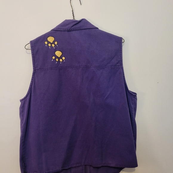 Iris 2 piece skirt and Vest hand painted set. Medium - Picture 9 of 9